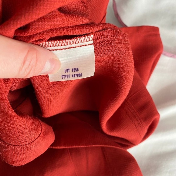 NWT Vintage Diane Von Furstenberg Red Button Front Sleeveless Tank Dress Size 1X - Picture 4 of 6